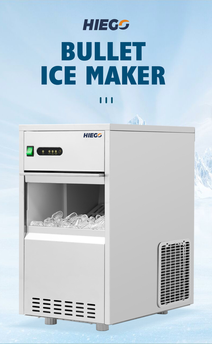 50-килограммовая портативная машина для льда самородков, коммерчески автоматическая машина для изготовления кубиков льда 0