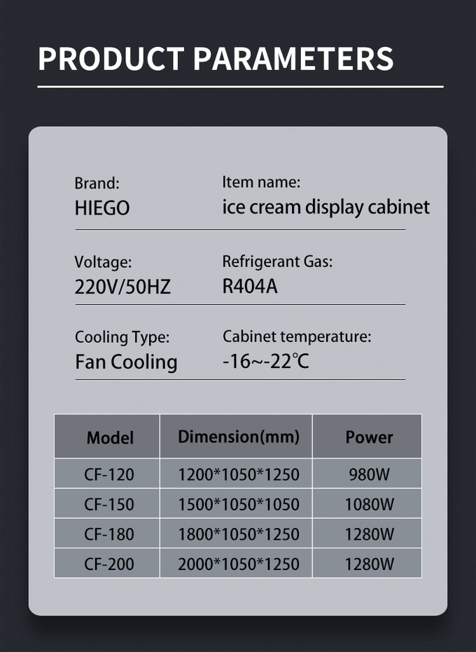 нержавеющая сталь замораживателя шкафа шкафа дисплея Р404а мороженого 950в окуная 8