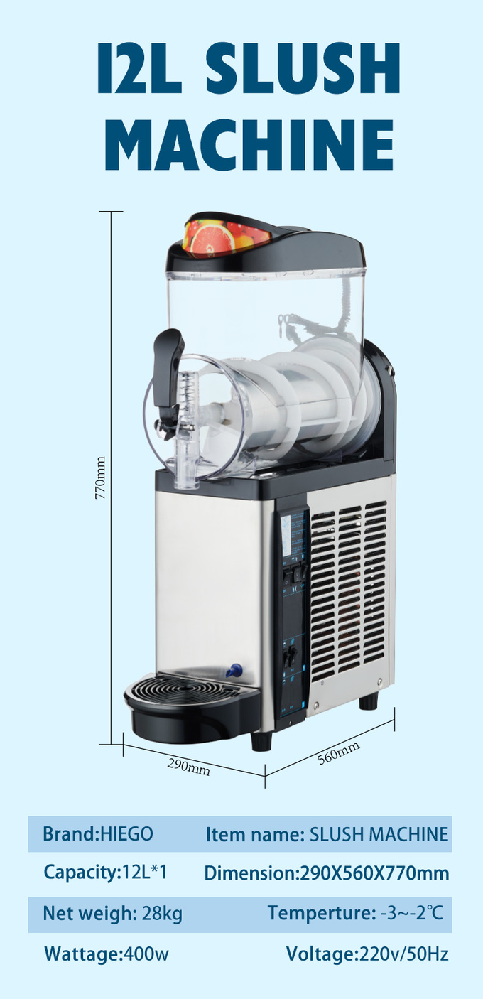 Первоначальная промышленная замороженная машина напитка машины 24L слякоти коммерчески замороженная 5