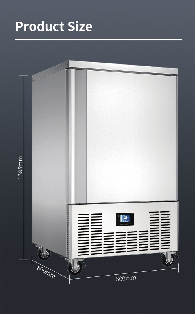 Кунтертоп охладителя шоковой заморозки холодильных камер с 5 подносами автоматический размораживает 9